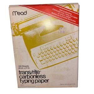 Vintage | Mead trans/rite carbonless typing paper about 100 Sheets 8 1/2 X 11
